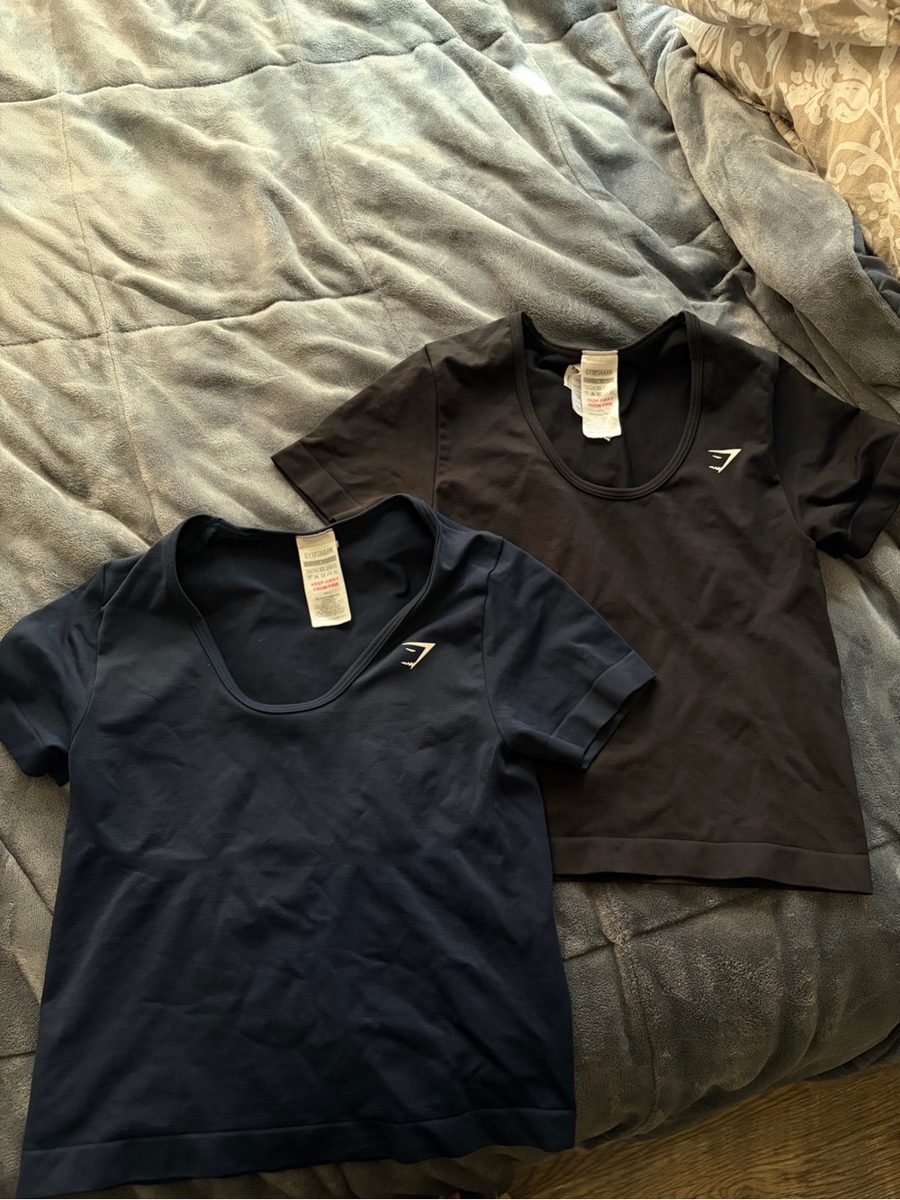 Gymshark shirts - navy and black . Size small